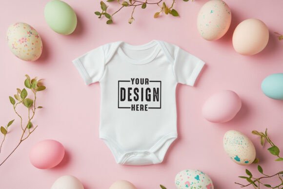 Baby Bodysuit Mockup: Graphics & Product Mockups