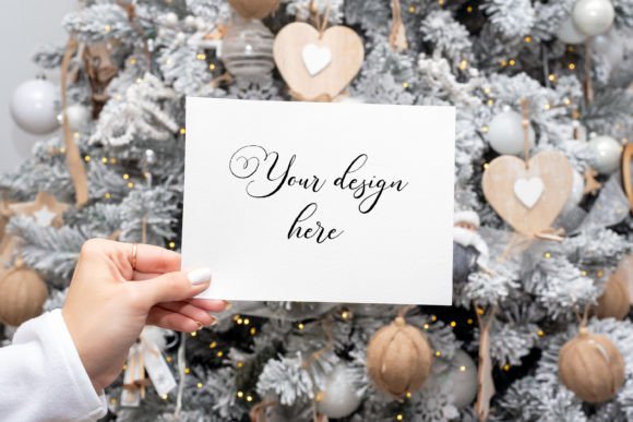 Christmas Card Mockup 14: Graphics for Christmas Amp Sellers