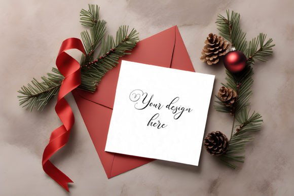 Christmas Card Mockup 6: Graphics for Christmas Amp