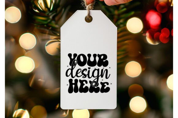 Christmas Gift Tag Mockup 134: Graphics for Product Mockups