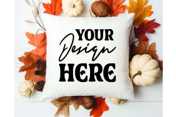 Fall Pillow Mockups: Graphics for Pillows Amp