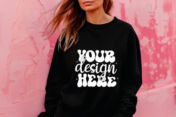 Gildan 18000 Valentine Mockup: Graphics & Product Mockups