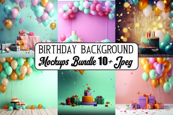 Happy Birthday Graphics for Seasonal Events Branding