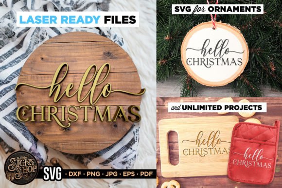 Hello Christmas SVG: Graphics for Crafts