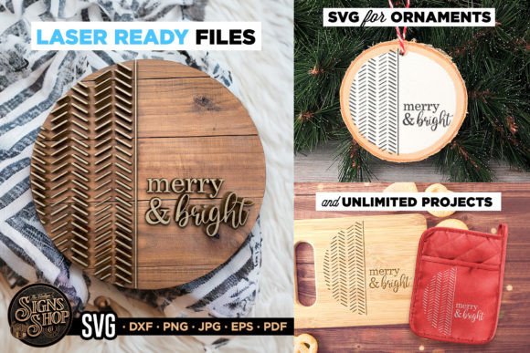Merry and Bright SVG: Graphics for Crafts