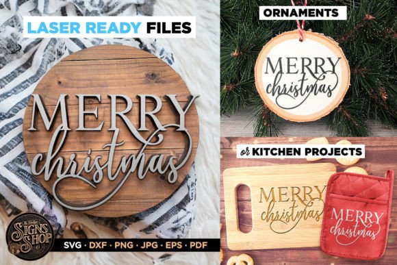 Merry Christmas Lettering SVG for Crafts & Graphics
