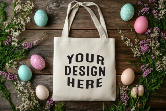 Natural Canvas Tote Bag Mockup Graphics Review