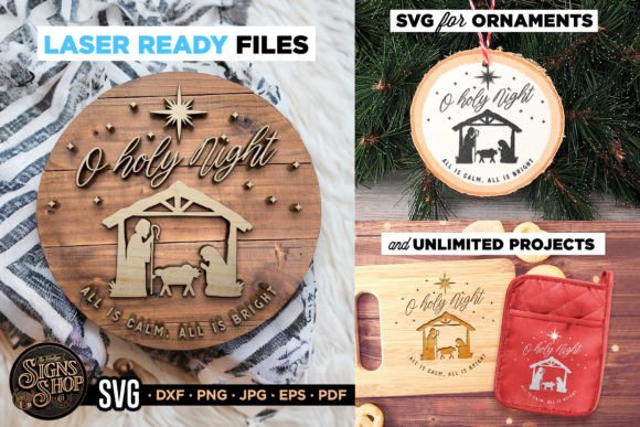 O Holy Night SVG: Premium Graphics for Crafts