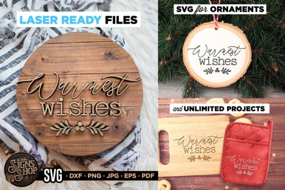 Warmest Wishes Christmas SVG: Graphics for Crafts
