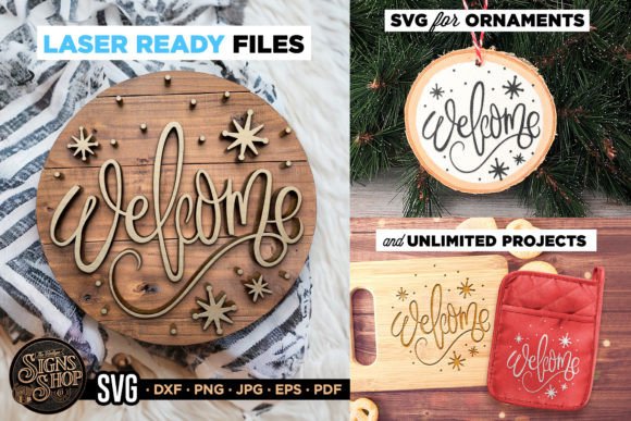 Welcome Snonw Flakes: Graphics for Crafts & Branding
